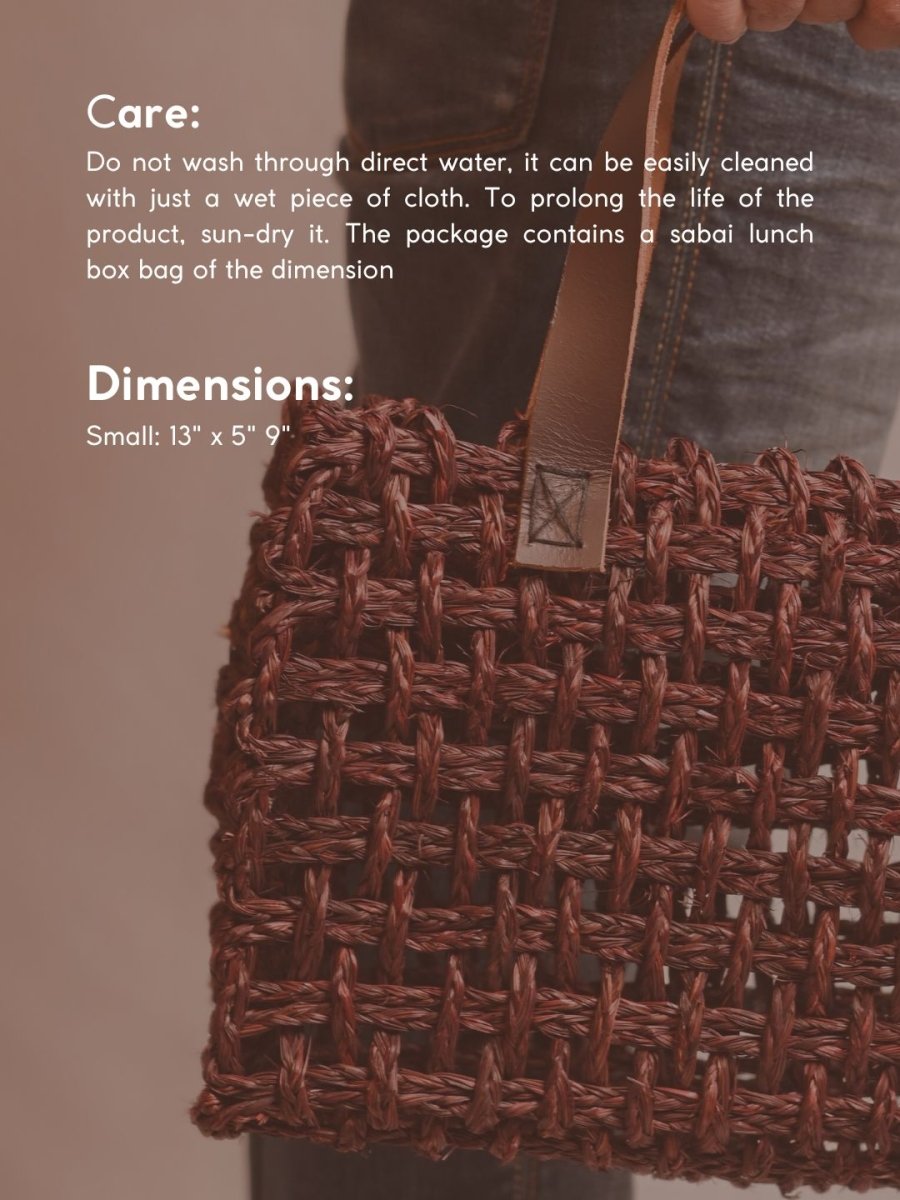 Men's Lunch Bag- Brown